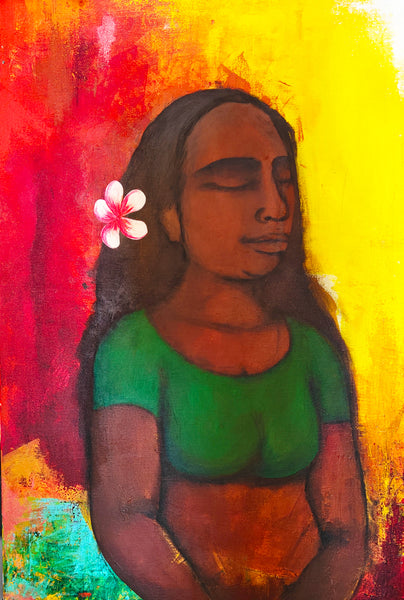 That girl outside the temple